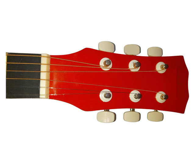 IdeallStore® klasszikus gitár, 95 cm, fa, Cutaway, piros, tokkal