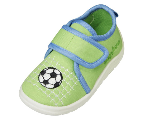 Детски пантофи, Playshoes, Футбол, зелени, 22-23