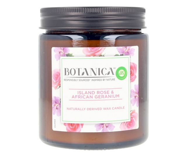 Ароматизирана Свещ Botanica Rose & African Geranium Air Wick (205 g)