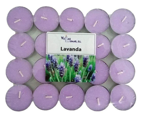 Ароматни свещи Lumar Mini Lavanda (20 uds)
