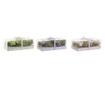 Комплект Свещи DKD Home Decor Божур Розов Люляк Зелен Нарцис Восък (19 x 9 x 7 cm) (2 броя) (3 броя)