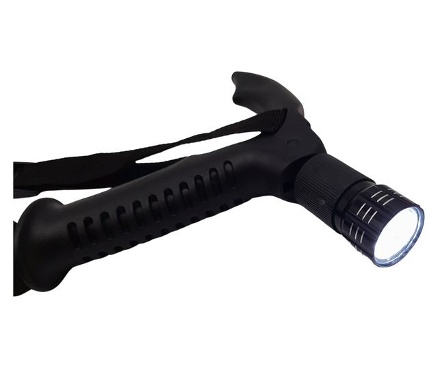 Baston extensibil IdeallStore®, Ol Helper, aluminiu, lampa LED, 110 cm, rosu