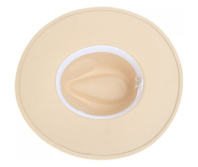 Palarie panama din stofa, PAMI, PD-0522-63, 58 cm Crem