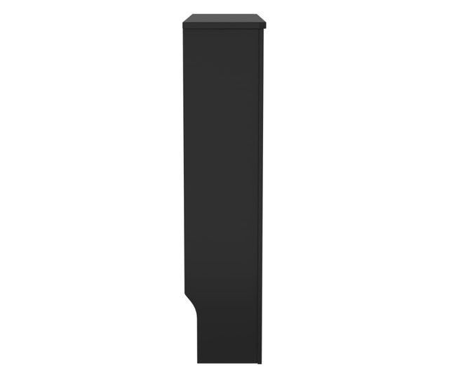 Pokrov za radijator MDF crni 78 cm