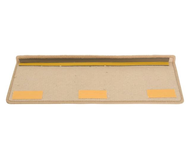 Tepisi za stepenice 15 kom 65x21x4 cm zlatni