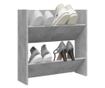 Pantofar de perete, gri beton, 60x18x60 cm, PAL