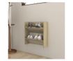 Pantofar de perete, stejar Sonoma, 60x18x60 cm, PAL