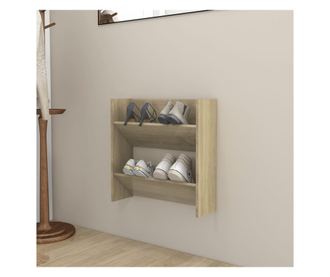 Pantofar de perete, stejar Sonoma, 60x18x60 cm, PAL