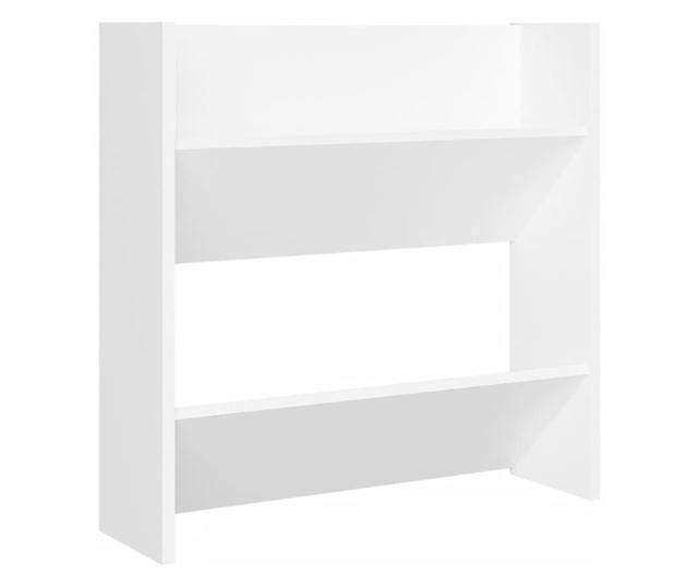 Pantofare de perete, 2 buc., alb, 60x18x60 cm PAL