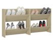 Pantofare de perete, 2 buc., stejar sonoma, 60x18x60 cm PAL