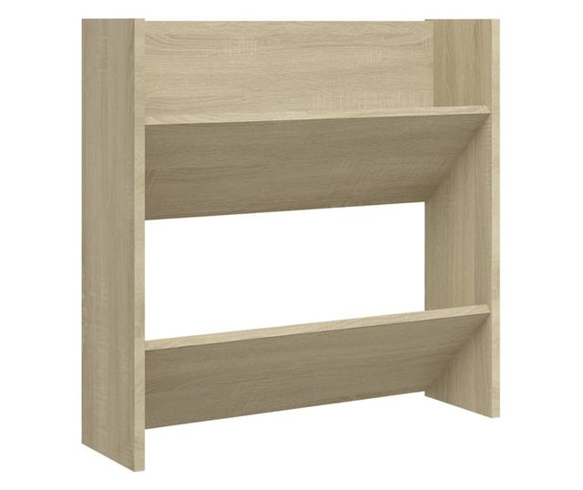 Pantofare de perete, 2 buc., stejar sonoma, 60x18x60 cm PAL