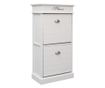 Pantofar, alb, 50 x 28 x 98 cm, lemn de paulownia