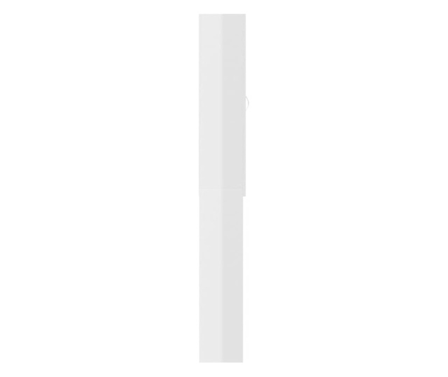 Ormarić za perilicu rublja visoki sjaj bijeli 64x25,5x190 cm