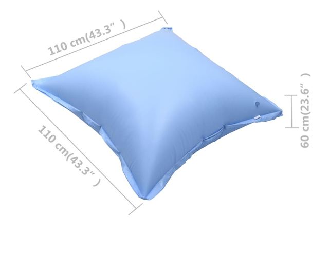 2 db felfújható téliesítőpárna talaj feletti medencetakaróhoz