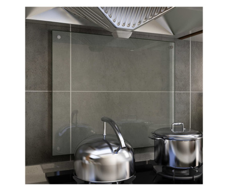 Panou antistropi bucătărie transparent 70x60cm sticlă securiz.
