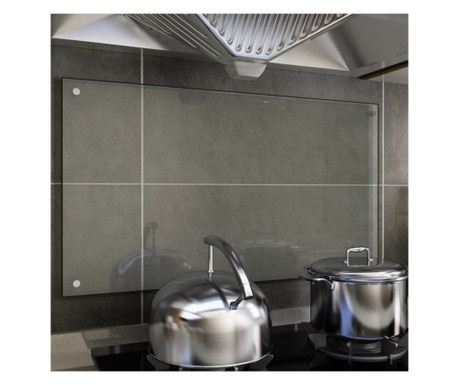 Panou antistropi bucătărie transparent 90x50 cm sticlă securiz.