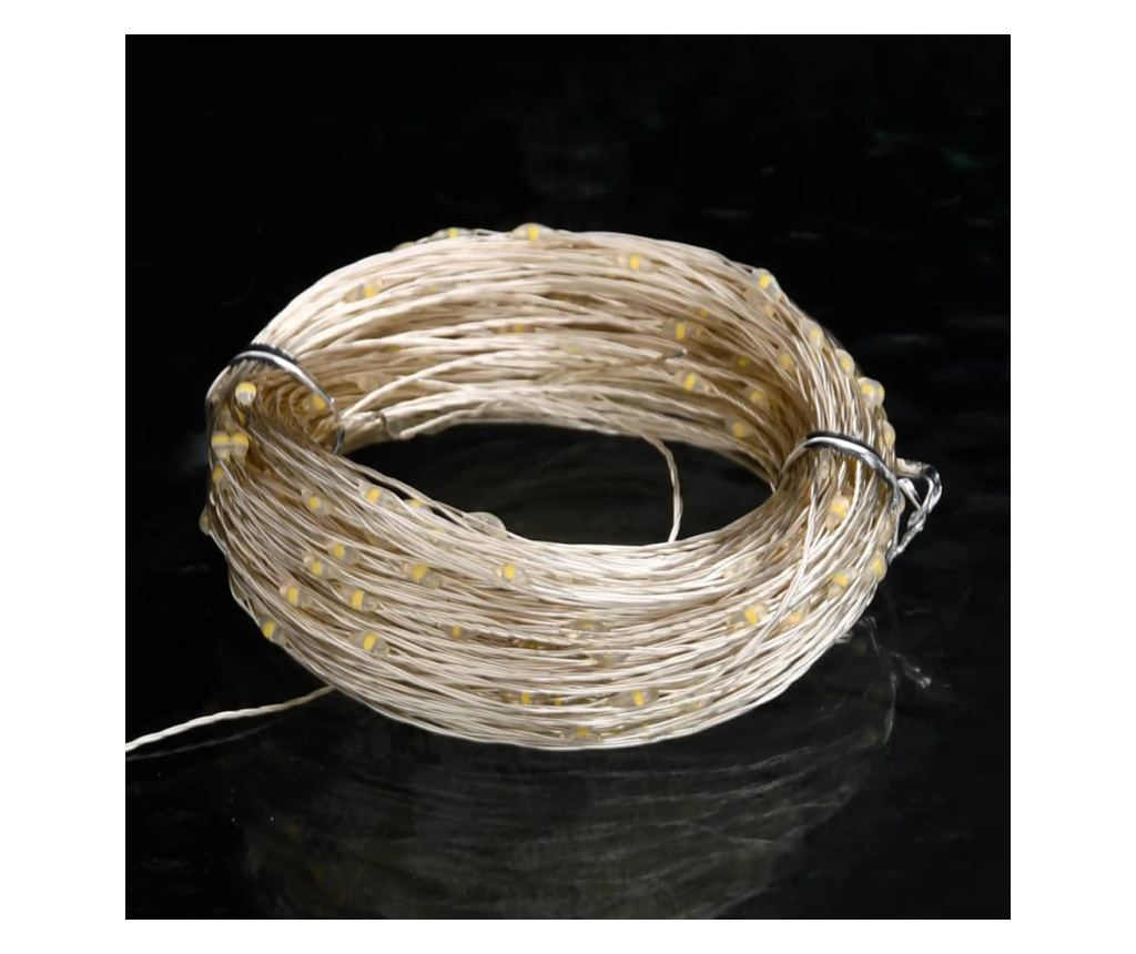 Instalație cu 300 LED-uri, alb cald, 30 m - 4