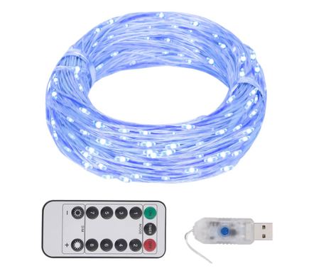 Namestitev s 150 LED diodami, modra, 15 m