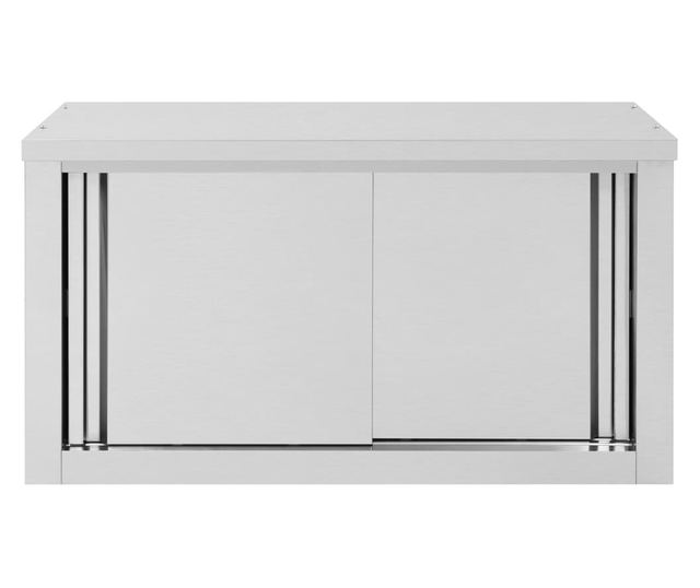 Dulap bucătărie cu uși glisante, 90x40x50 cm, oțel inoxidabil