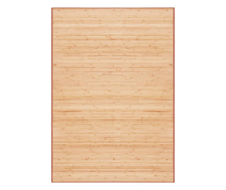 Бамбуков килим, 120x180 см, кафяв