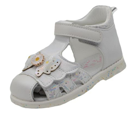 Sandale ortopedice pentru fete Tom Miki C-T9074-A-24, Alb