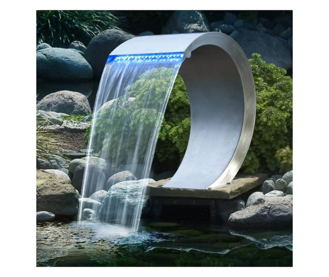 Водопад Mamba, неръждаема стомана, с LED осветление