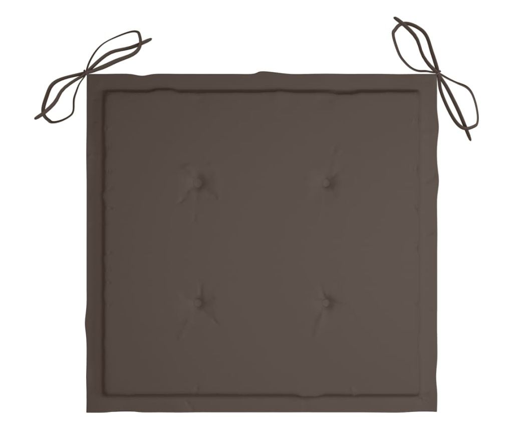 Perne scaun de grădină, 2 buc., gri taupe, 50 x 50 x 3 cm - 5