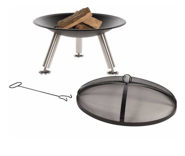 RedFire Chicago ložište, crno, 75 cm, čelik, 85013