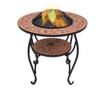 Stol s vatrom, mozaik, ciglast, 68 cm, keramika thumbnail 1