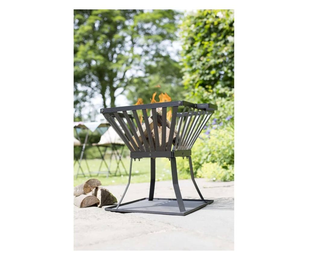 Košara za vatru RedFire Denver, crna, 39 x 39 cm, čelik, 85015 - 3
