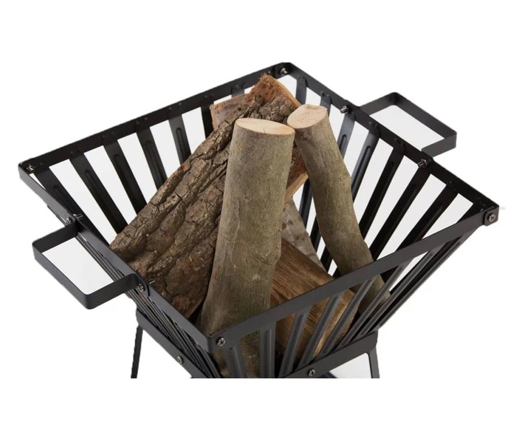 Košara za vatru RedFire Denver, crna, 39 x 39 cm, čelik, 85015 - 4