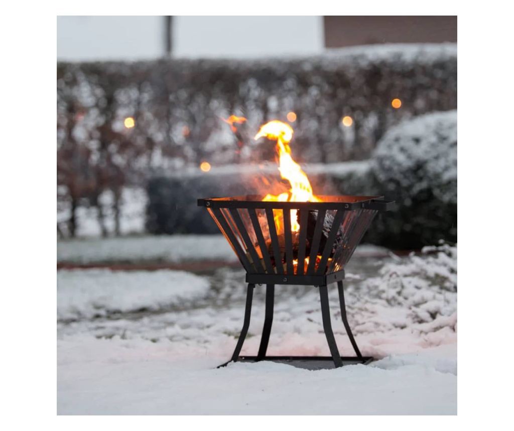 Košara za vatru RedFire Denver, crna, 39 x 39 cm, čelik, 85015 - 5