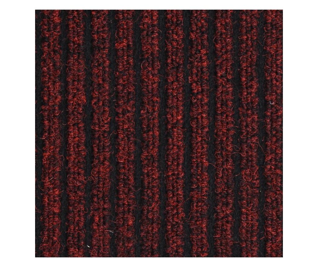 Otirač, crveni sa prugama, 60x80 cm - 5