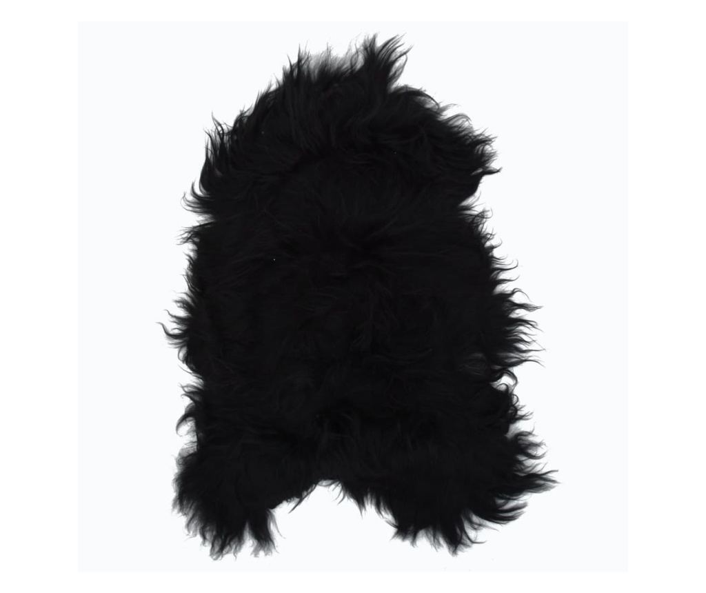 Исландска овча кожа, черна, 70х110 см - 2