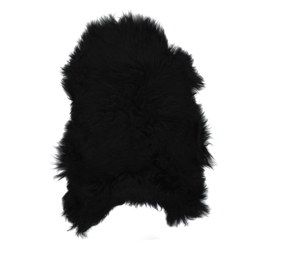 Исландска овча кожа, черна, 70х110 см - 10