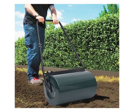 Κυλινδρικό Εργαλείο Γκαζόν, Πράσινο και Μαύρο, 63 cm, 50 L