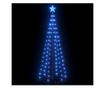Božićni ukras za stablo, konusni, 100 LED svjetala, plavi, 70x180 cm thumbnail 2
