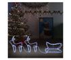 Božićni ukras s jelenima i saonicama, 576 LED svjetala, vanjski thumbnail 1