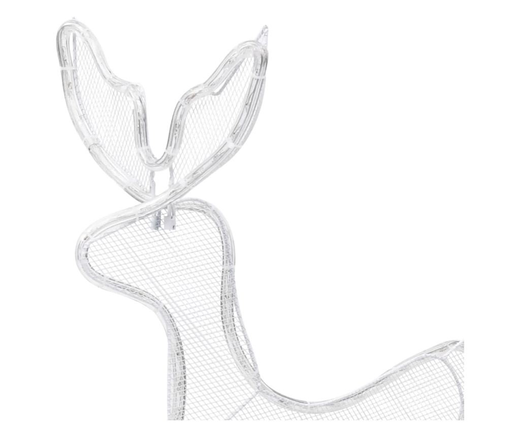 Božićna rasvjeta, jelen i saonice, mreža, 432 LED diode - 6