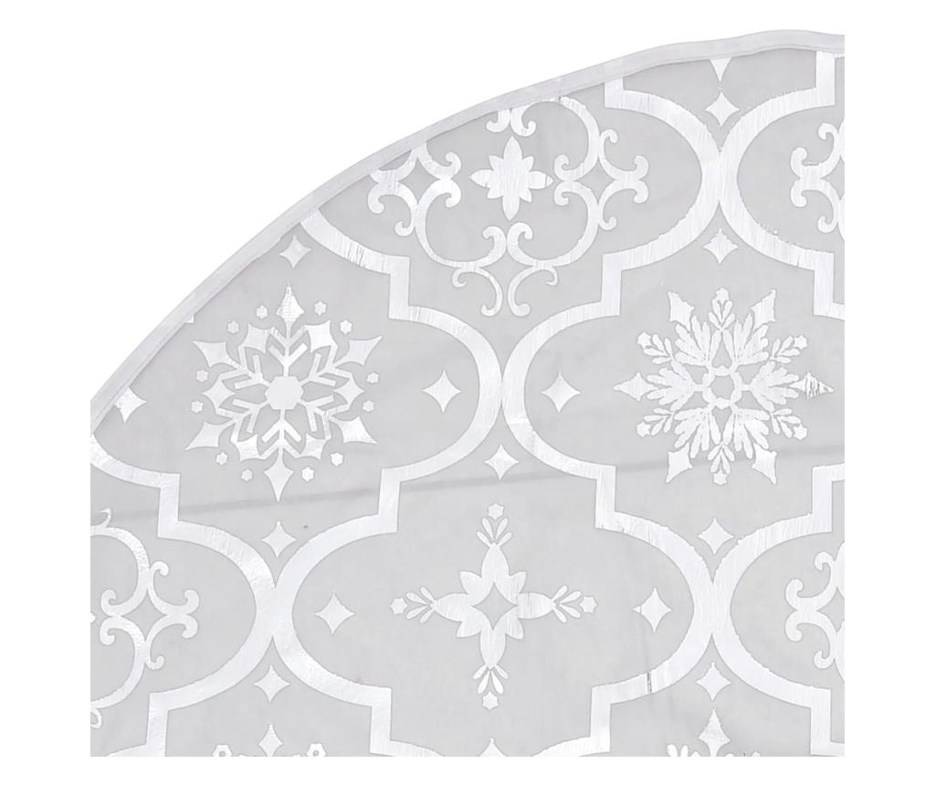 Suknja za božićno drvce s čarapom, bijela, 90 cm, tkanina - 6