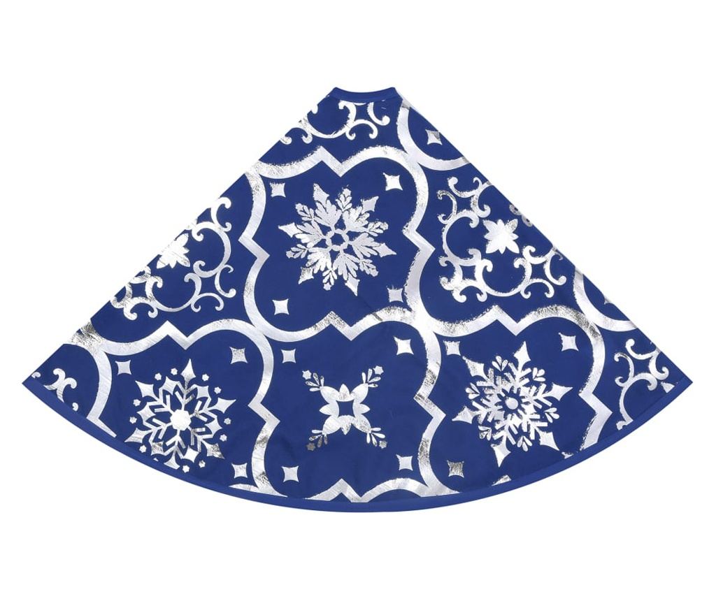 Božićna suknja za stablo s plavom čarapom 122 cm tkanina - 5