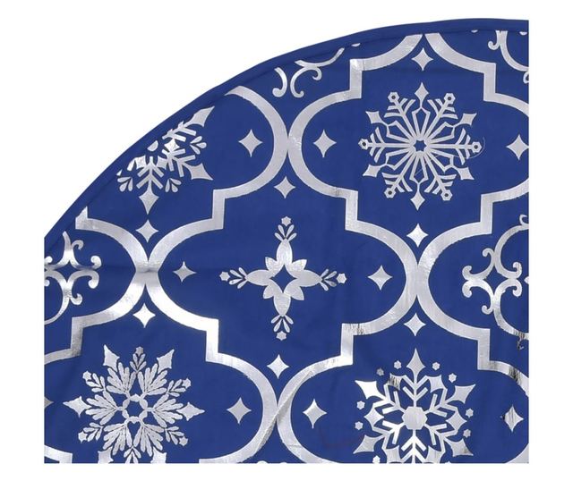 Božićna suknja za stablo s plavom čarapom 150 cm tkanina