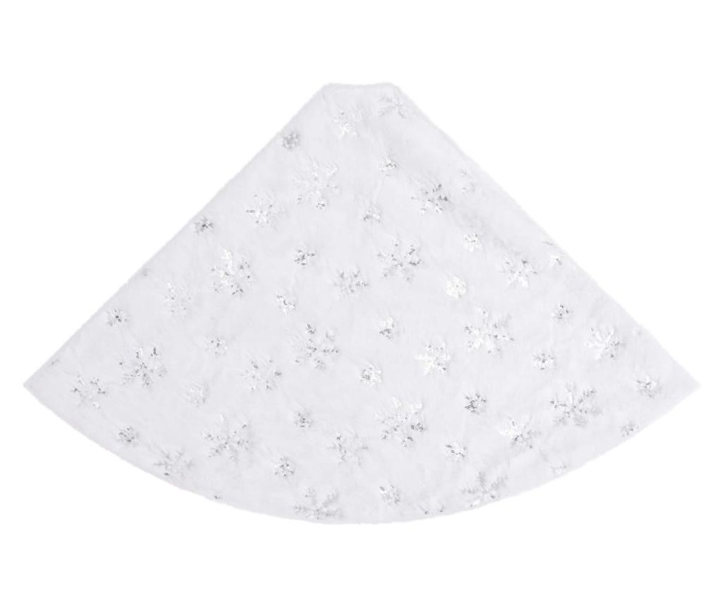 Tepih za božićno drvce, luksuzni, bijeli, 122 cm, umjetno krzno - 4