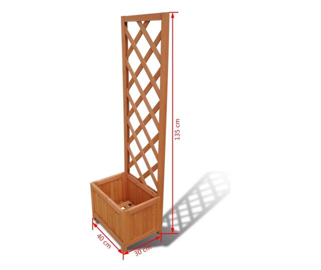 Γλάστρα με καφασωτό 40 x 30 x 135 cm