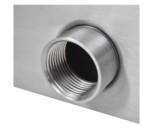 Pravokutna fontana za bazen s LED svjetlom nehrđajući čelik 60 cm