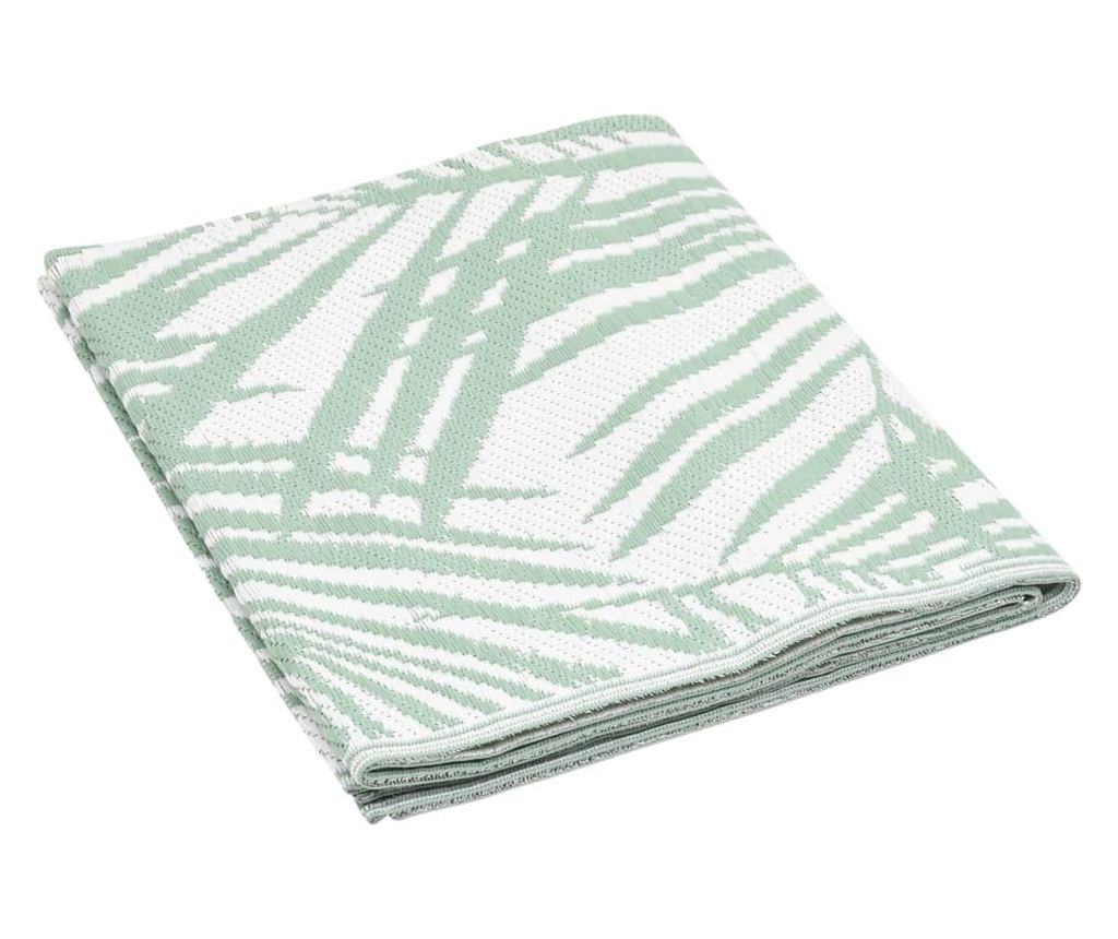 Външна постелка, зелена, 120x180 см, PP - 5