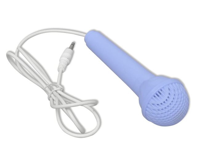 Orga pentru copii cu scaun/microfon, 37 Clape, Albastra