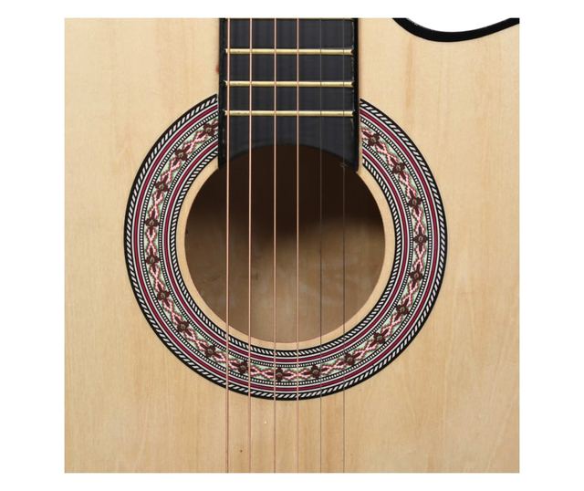 Akustična gitara Western s prorezom i 6 žica 38 " od drva lipe