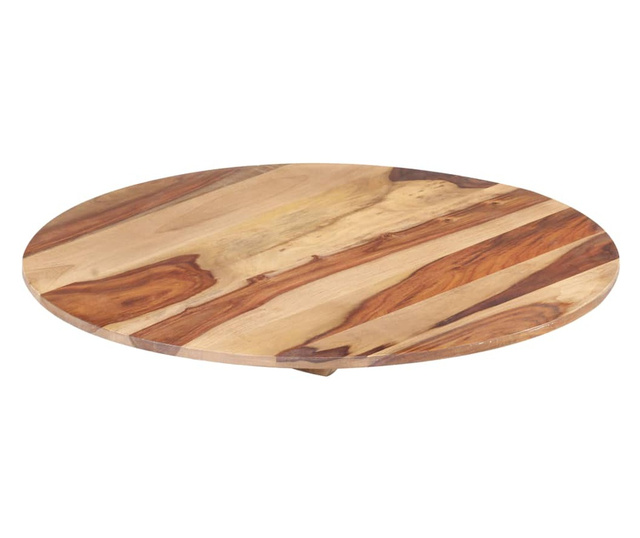 Blat de masă, 50 cm, lemn masiv sheesham, rotund,15-16 mm