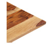 Blat de masă, 70x80 cm, lemn masiv sheesham, 15-16 mm